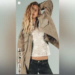 Zara by Massimo Dutti Women's Suede Jacket